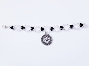 Three Bicone Flower Bracelet (Swarovski)