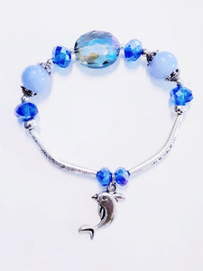 Light Blue Dolphin Bracelet