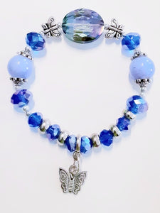 Blue Butterfly Bracelet