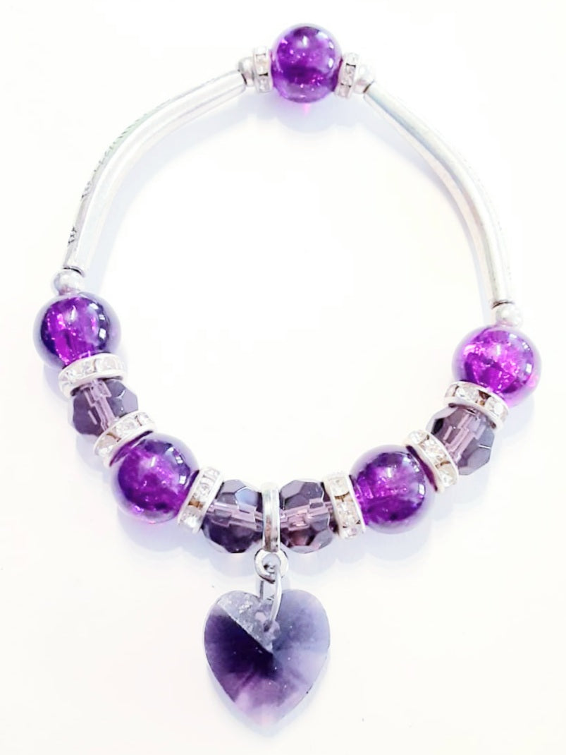 Purple Heart Bracelet