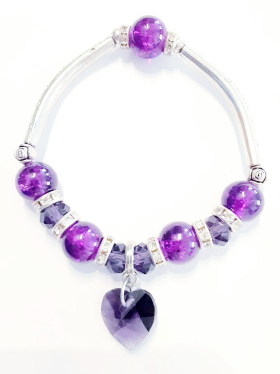 Purple Heart Bracelet