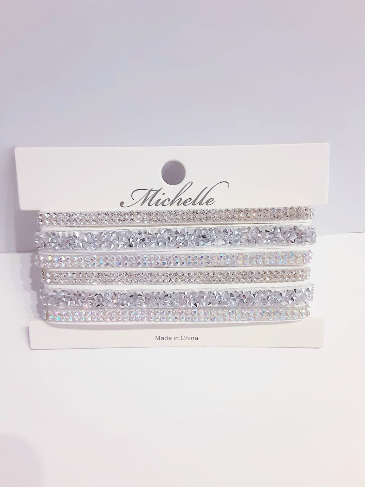 Silver Wide Rhinestone Bracelet