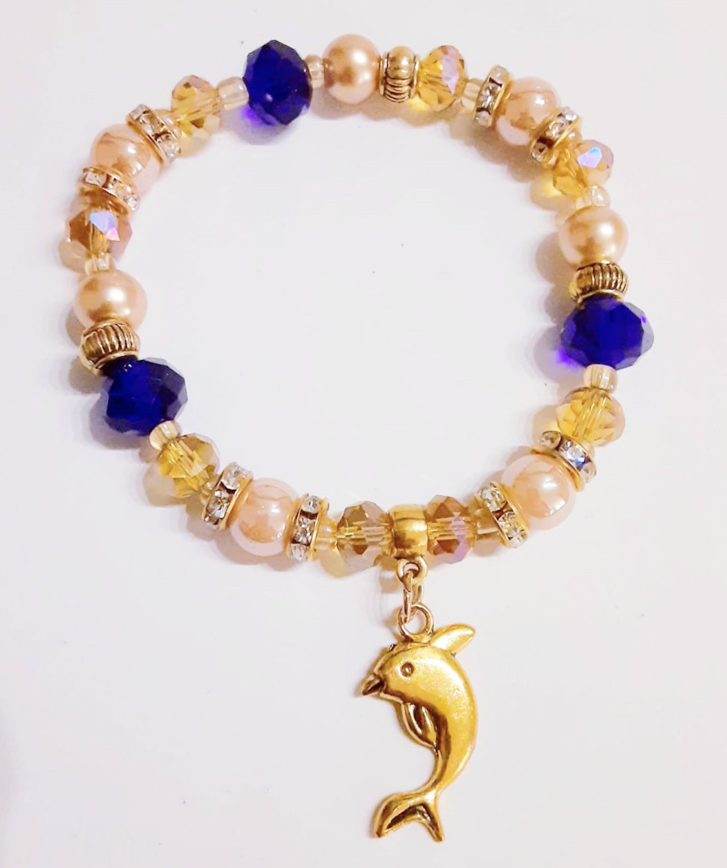 Amber Dolphin Bracelet