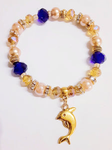 Amber Dolphin Bracelet