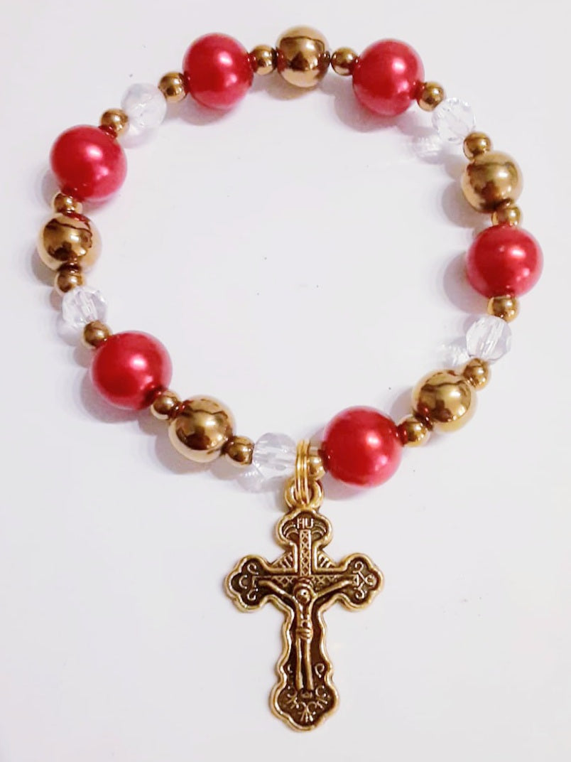 Red Cross Bracelet