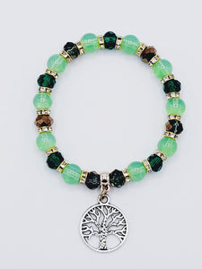 Green Tree Of Life Bracelet