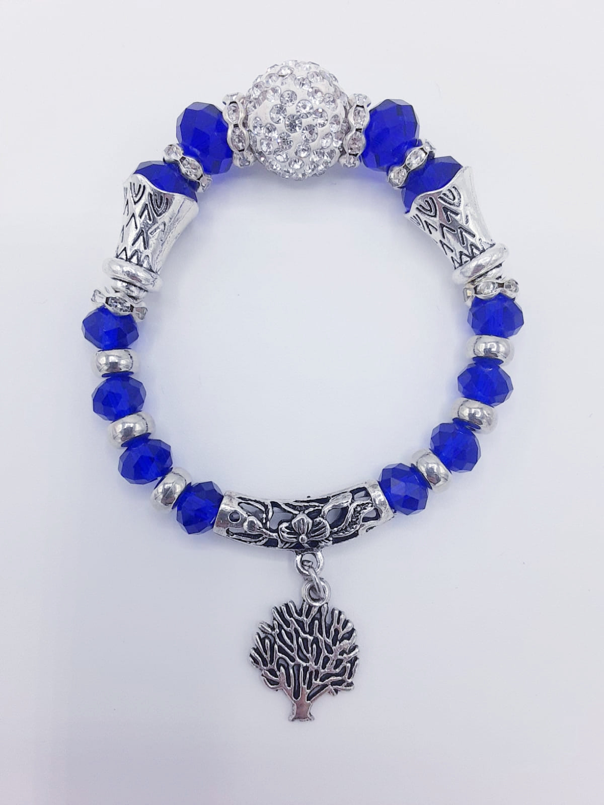 Sapphire Blue Coral Bracelet