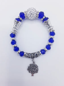 Sapphire Blue Coral Bracelet