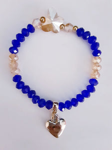 Sapphire Blue Heart Bracelet