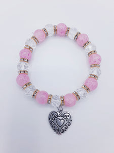 Pink Heart Bracelet