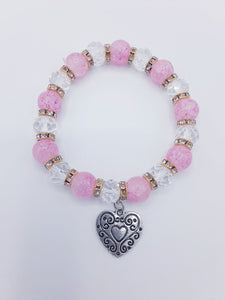 Pink Heart Bracelet