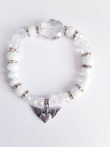 White Heart Bracelet