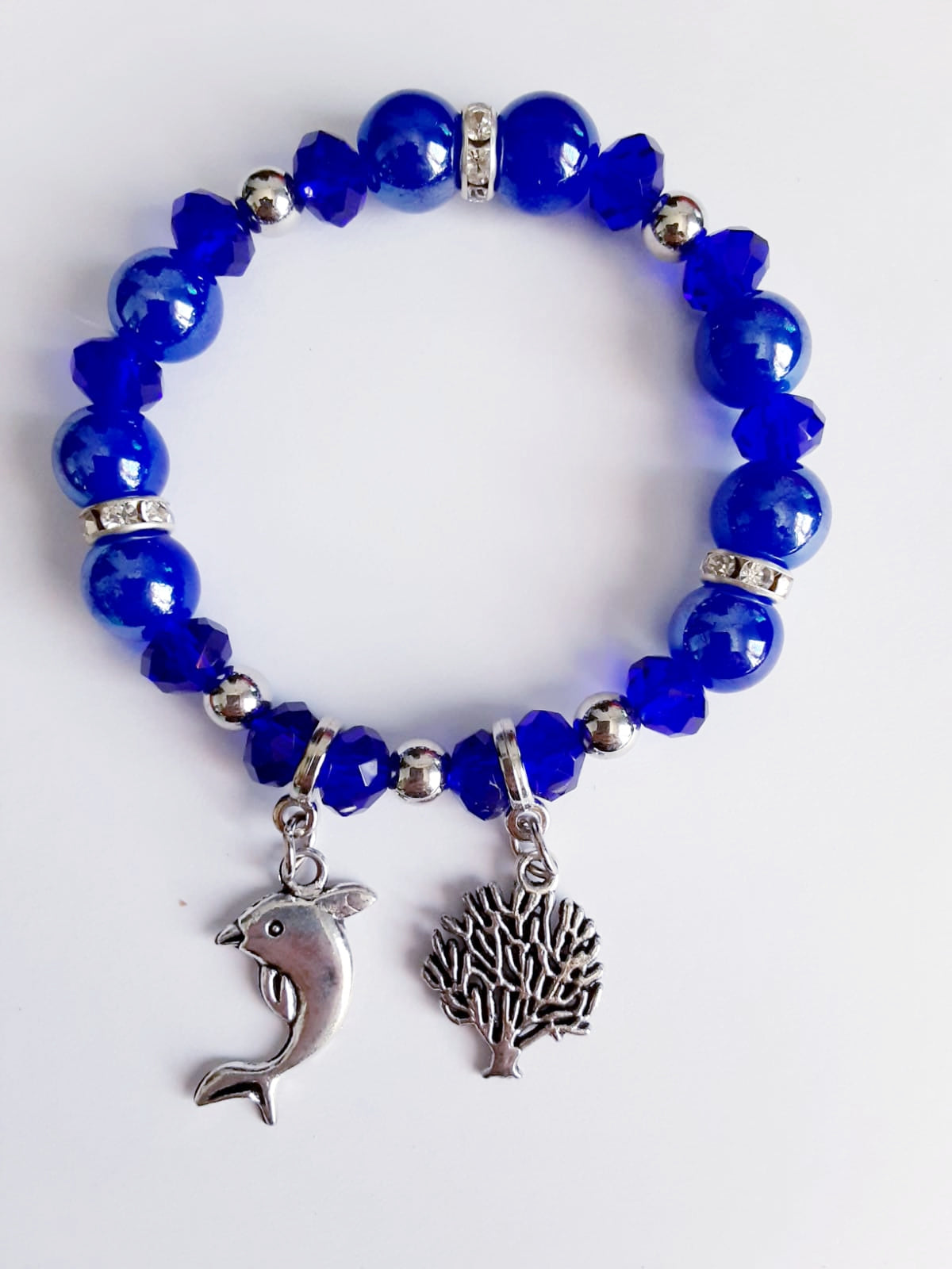 Sapphire Blue Coral Bracelet