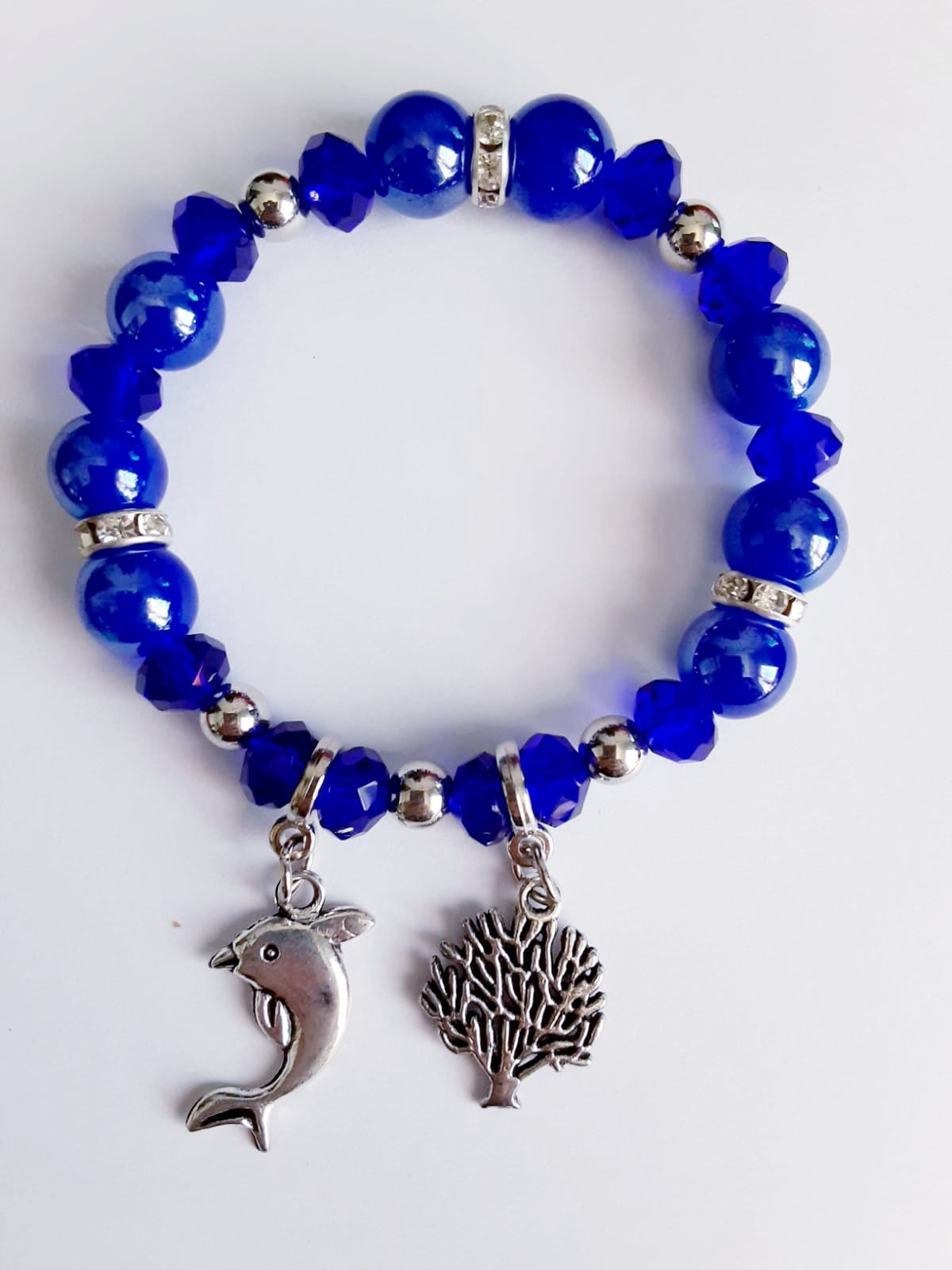 Sapphire Blue Coral Bracelet