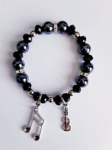 Black Guitar Bracelet