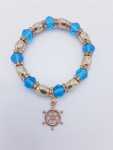 Aquamarine Rudder Bracelet