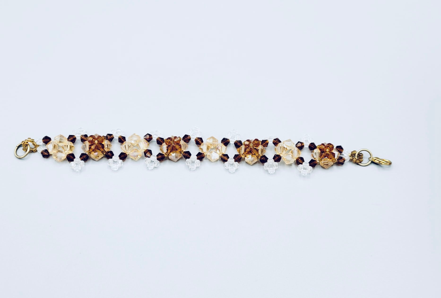 Brown Diamond-Shaped Bracelet