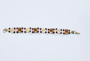 Brown Diamond-Shaped Bracelet