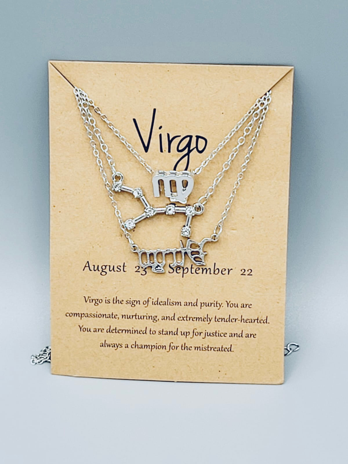 Virgo Zodiac Sign Necklaces