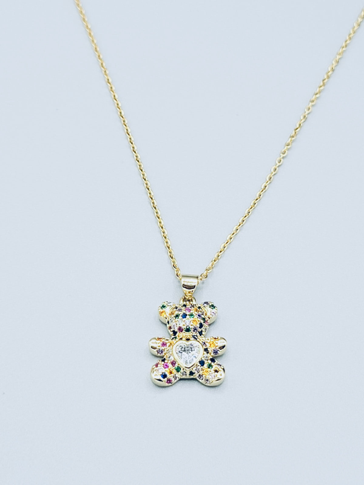 Gold Bear Necklace