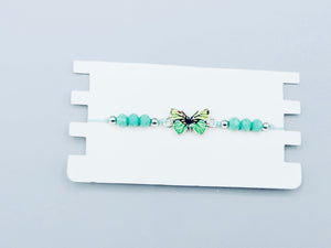 Mint Green Butterfly Bracelet