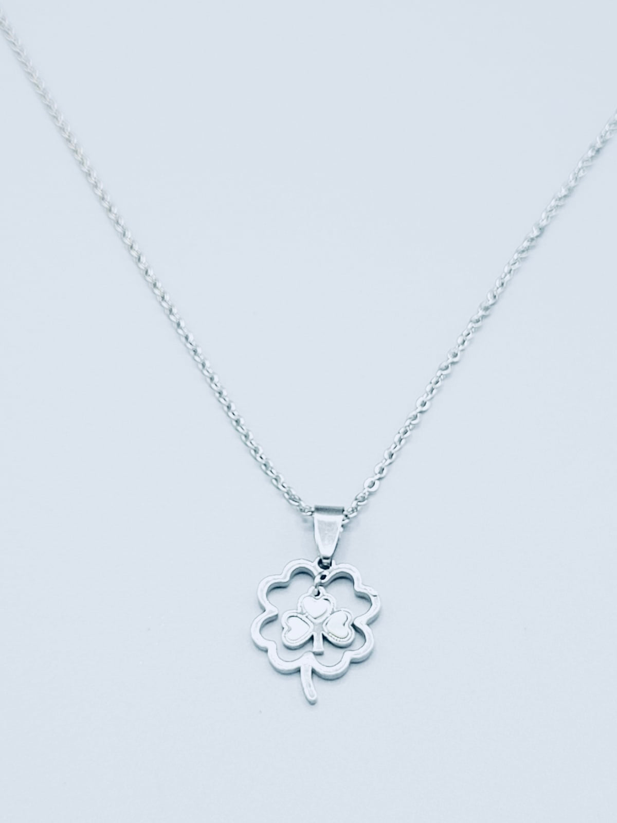 Silver Clover Necklace