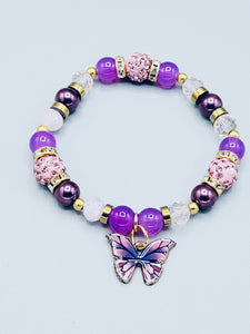 Purple Butterfly Bracelet