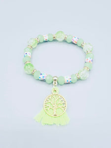 Green Tree Of Life Bracelet