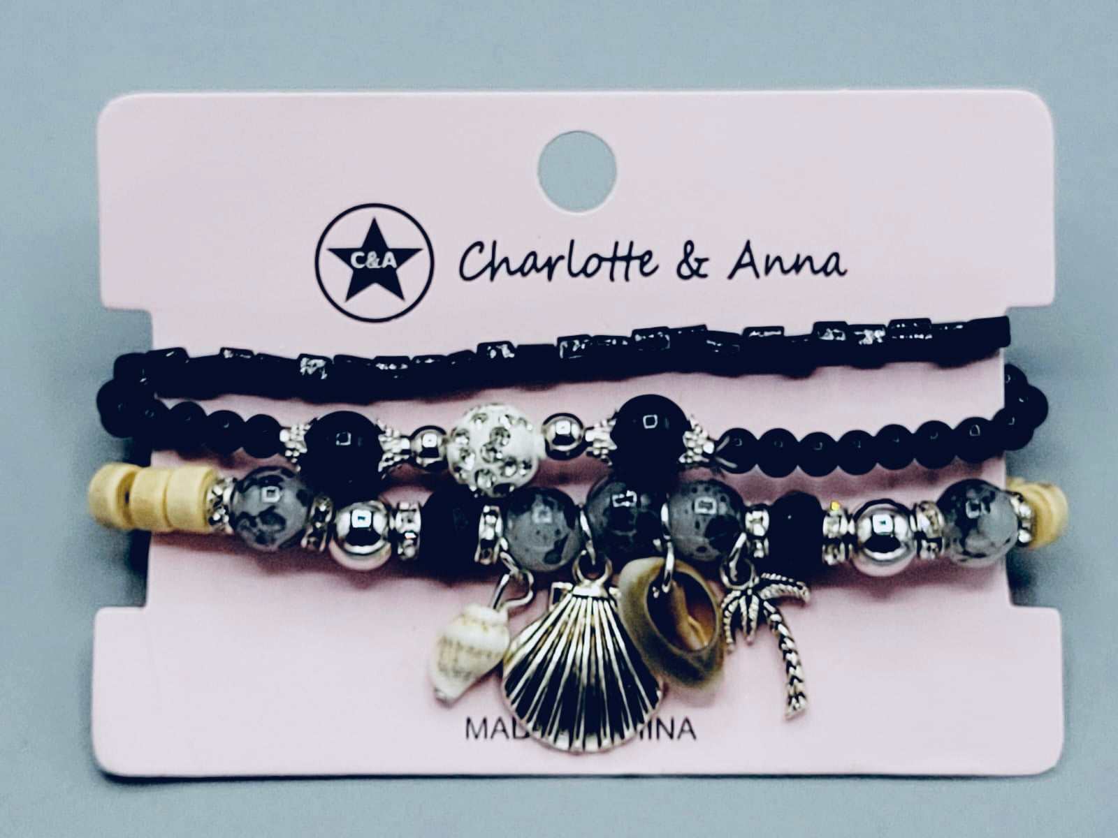 Black Clam Bracelets