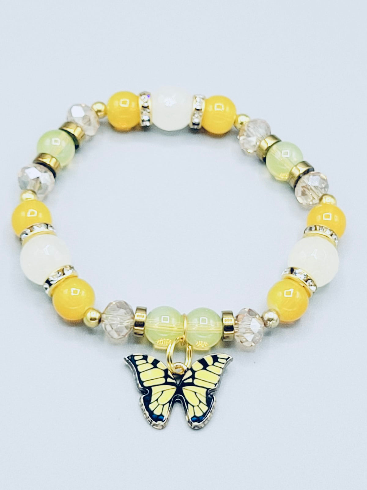 Yellow Butterfly Bracelet
