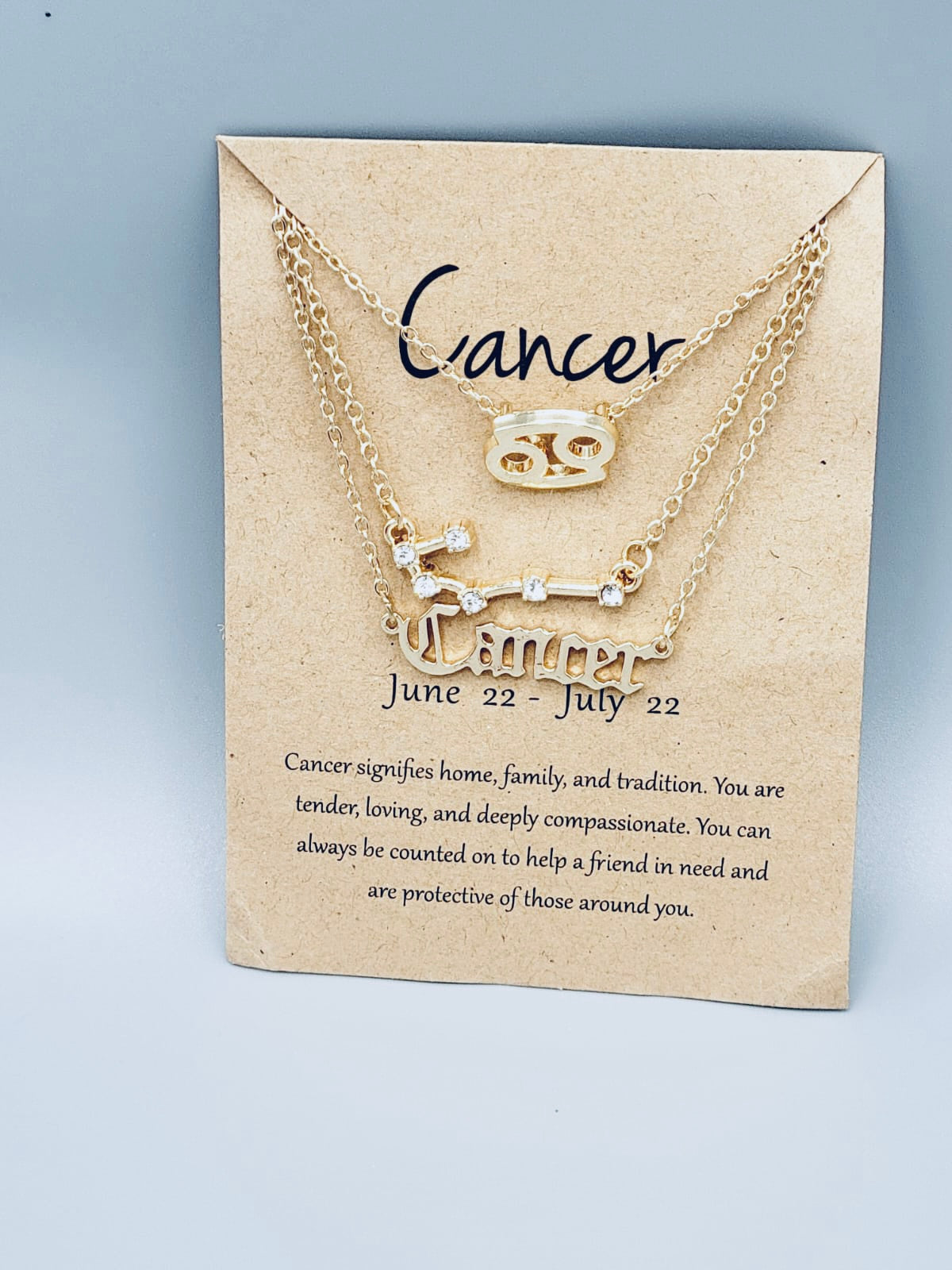 Cancer Zodiac Sign Necklaces