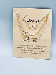 Cancer Zodiac Sign Necklaces