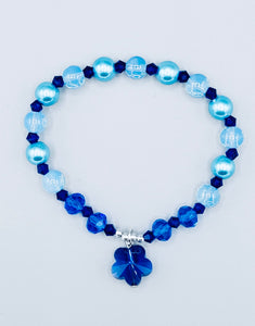 Blue Flower Bracelet