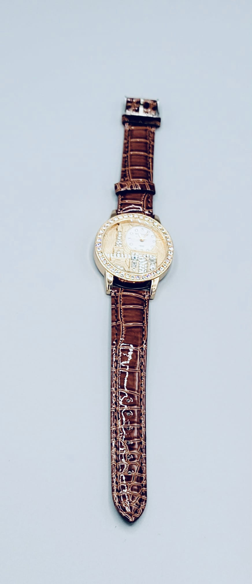 Brown Circle-Shaped Watch