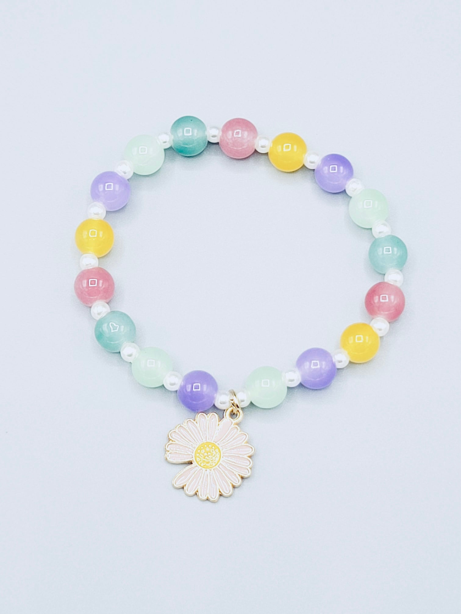 Multicolor Daisy Flower Bracelet