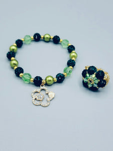 Green Flower Set