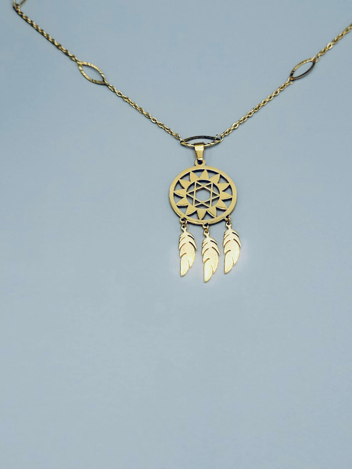 Gold Dreamcatcher Necklace