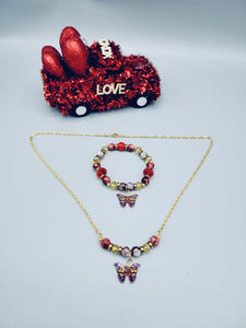 Red Butterfly Set