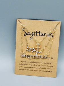 Sagittarius Zodiac Sign Necklaces