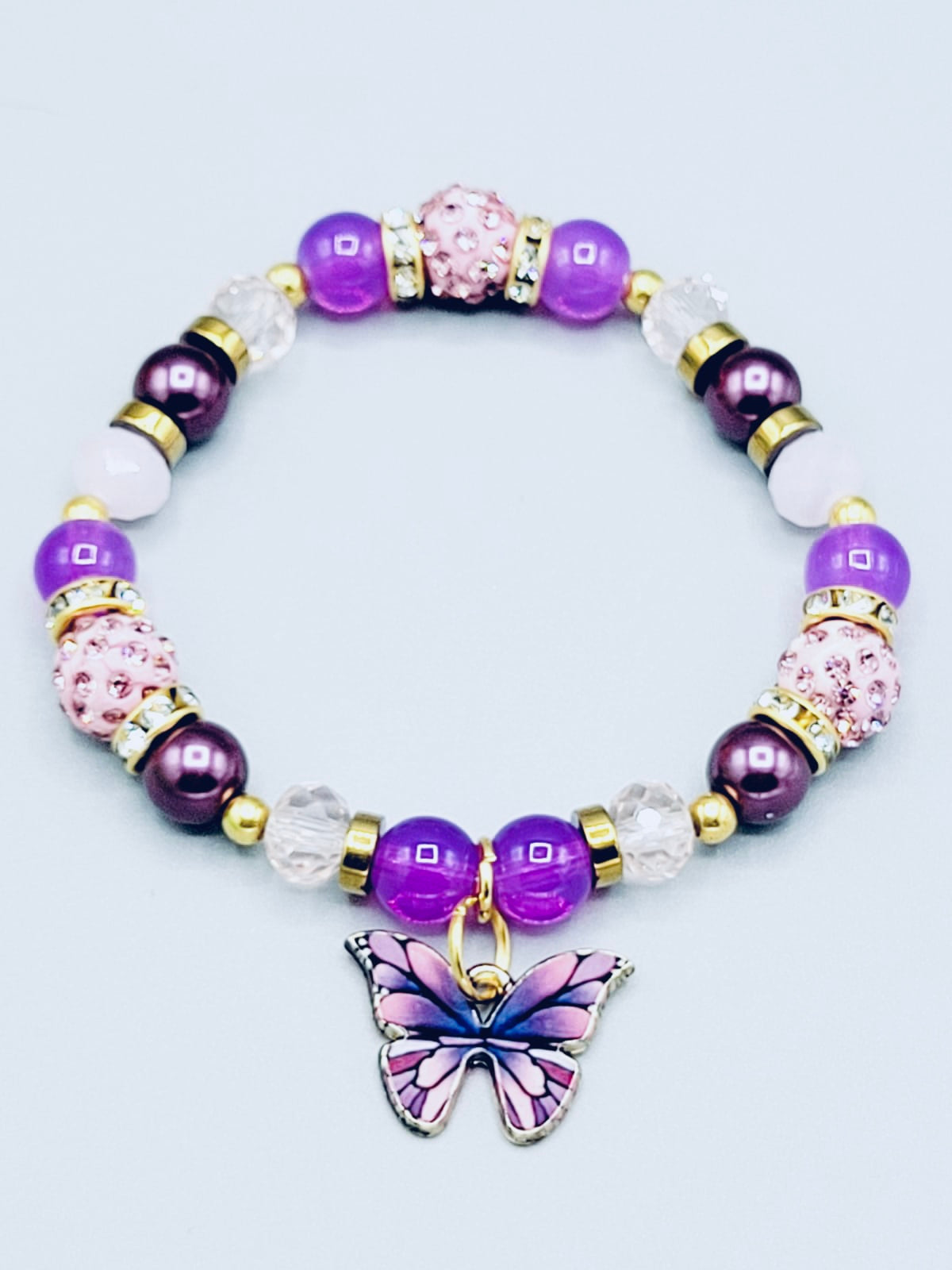 Purple Butterfly Bracelet