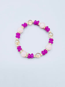 Fuchsia And Pink Bracelet