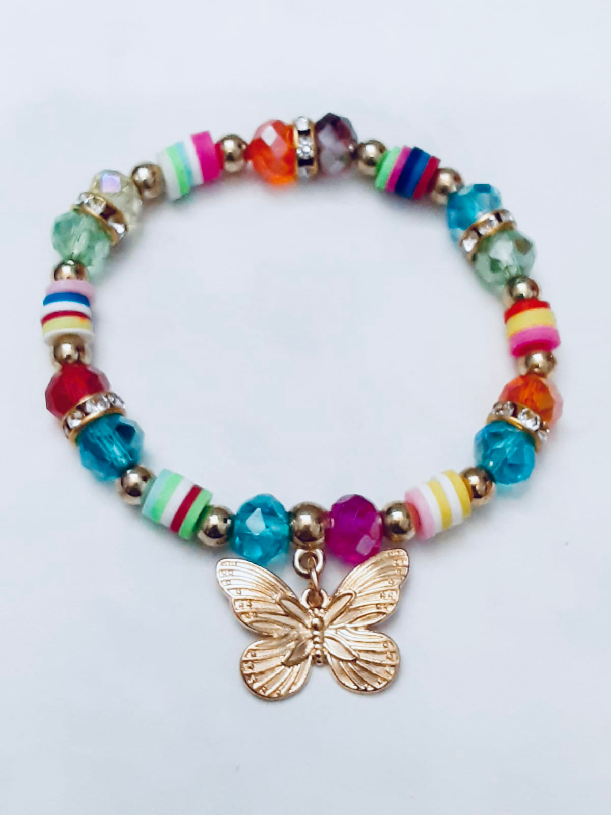 Multicolor Butterfly Bracelet